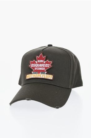 Dsquared2 Cotton Gabardine Cap with Logoed Patch size Unica