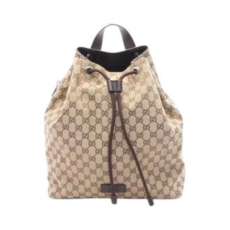 Gucci Pre-owned Zaino con coulisse in tela GG - - Pre-owned - Donna - Beige - ONE SIZE