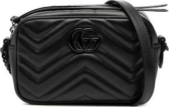 Gucci Pre-owned Cross Body Bags, female, Black, Size: ONE SIZE Pre-owned Vintage Leather Cross Body Bag