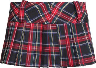 Generic Womens Ladies 12? Tartan Skirt Pleated Mini Micro Skater Kilt?Shorts Girls 8-14[Black,10]
