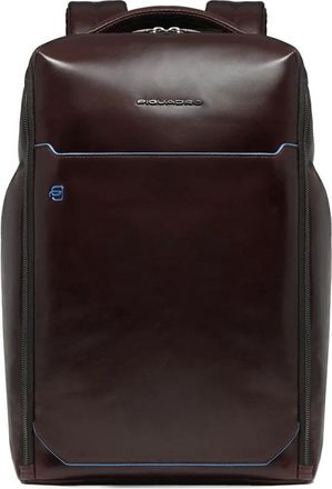 Piquadro Blue Square Rugzak 15 - Heren - Rugzakken - Bruin - ONE Size - Leer - Tassen