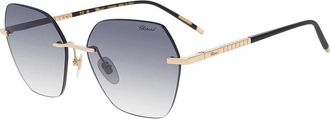 Chopard Smoke Gradient Butterfly Ladies Sunglasses SCHL88M 0300 56