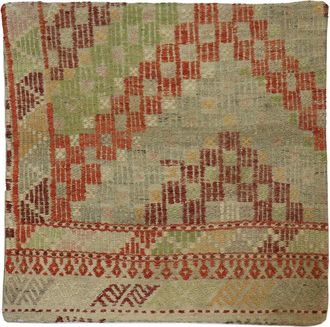 Pasargad Home Vintage Turkish Kilim Wool Pillow Case