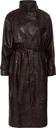 Gestuz Trench Coat - Coats - Mujer - Marr&oacute;n - XL