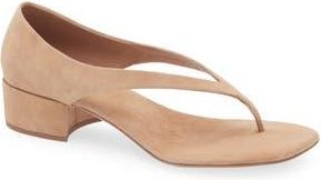 Jeffrey Campbell Emelie Kitten Heel Sandal in Dark Beige Suede at Nordstrom Rack, Size 8