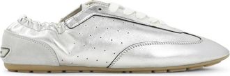 Saint Laurent Lewis Sneakers - Dames - Sneakers - Grijs - 40 EU - Leer - Schoenen