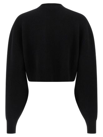 Tom Ford Cropped Crewneck Sweatshirt - Black