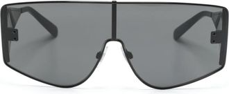 Dolce & Gabbana Eyewear shield-frame sunglasses - men - Metal - 44 - Black