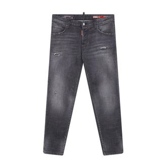 Dsquared2 Heren, Jeans, Grijs, Maat: 4XL Katoen
