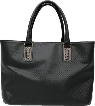 Bottega Veneta Black Pvc Leather Tote Bag (Pre-Owned)