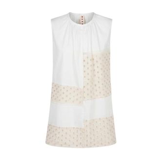 Marni Sleeveless Tops, female, White, Size: XS Sleeveless Top