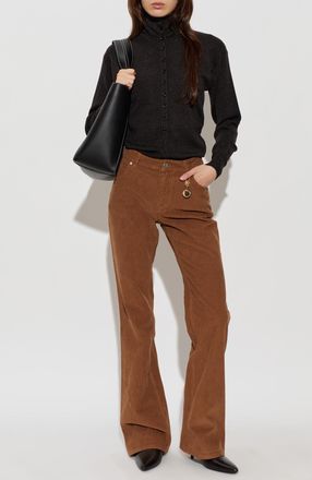 Stella McCartney Corduroy Trousers, Womens, Brown