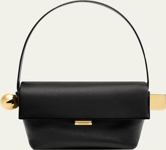 Jacquemus Le Rond Carre Leather Shoulder Bag