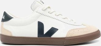 Veja Womens WOMENS VOLLY LEATHER SNEAKERS - White - Size: 4