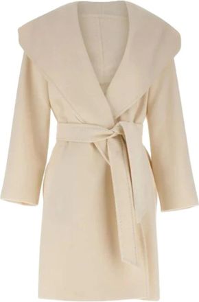 Max Mara Jassen, Dames, Beige, XS, Wol, Newmang Coat