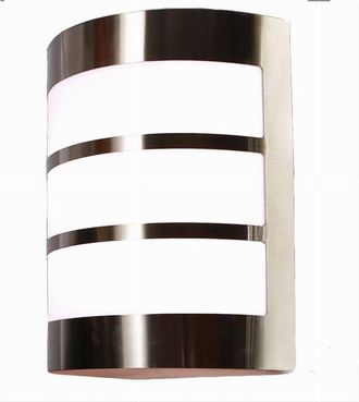 Trade Shop Trade Shop Traesio - Trade Shop - Applique Da Esterno In Acciaio A Fasce Attacco E27 Lampada Da Parete Ip44 S250-a