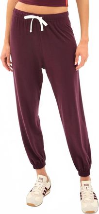 SPLITS59 Oversized Fleece Sweatpant In Dark Cherry