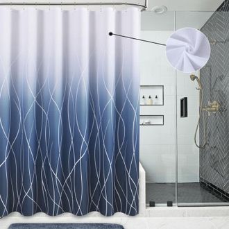 OEM Cortina De Ducha De 180 X 180 Cm. Cortina De Ducha Impermeable De Poli&eacute;ster Estampada -crezuo