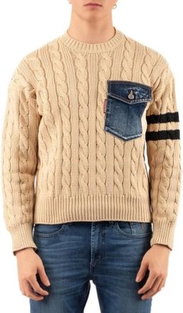 Dsquared2 Uomo, Maglie, Beige, S, new