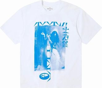 Edwin Mens Edwin Tatsumi T-Shirt - White - Size: 38