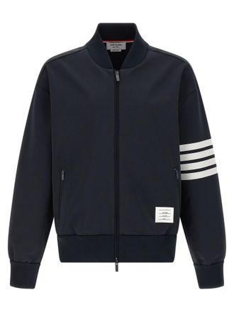 Thom Browne Mens Tech Viscose Bomber Jacket