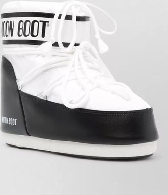 Moon Boot icon low two-tone nylon snow boots