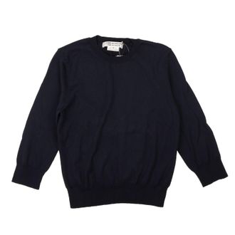 Comme Des Gar&ccedil;ons Navy Blue Crewneck Pullover Sweater