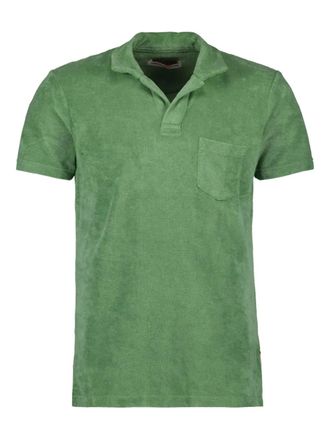 Orlebar Brown Terry poloshirt van badstof - Groen