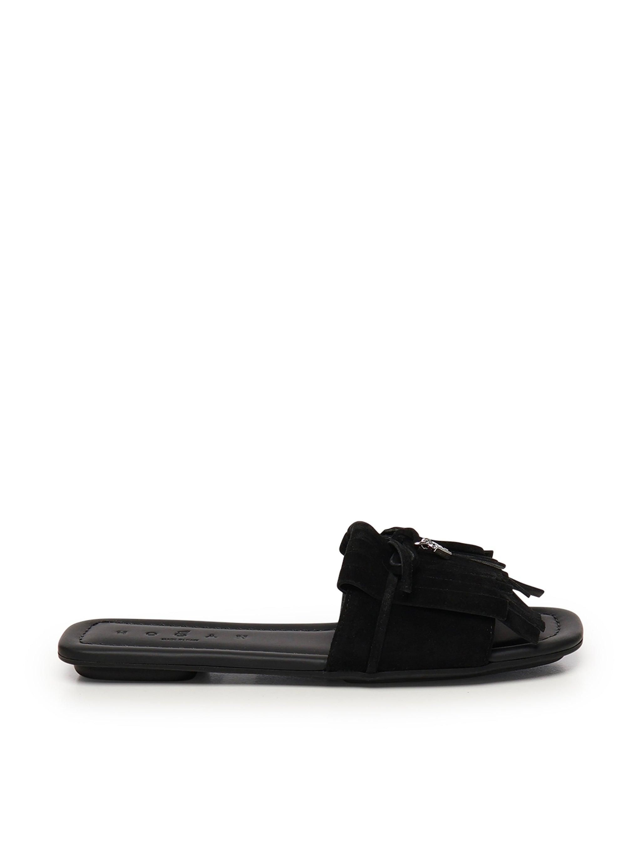 HXW6740FM50 Sandals Black SGXB999 Women サンダル・ミュール HOGAN