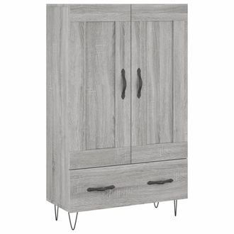 Berkfield Home Highboard Grey Sonoma 69.5x31x115 cm Engineered Wood