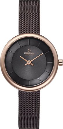 Obaku Womens Classic Black Dial Watch