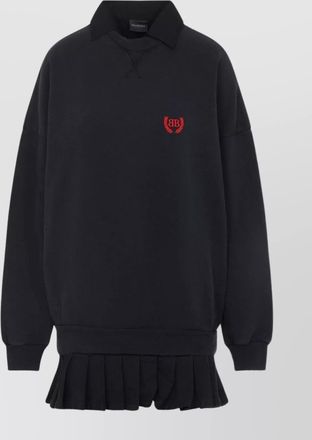 Balenciaga hybrid cotton mini dress