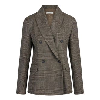 Antonelli Einaudi Blazer - Dames - Jassen - Bruin - Maat: XS Katoen