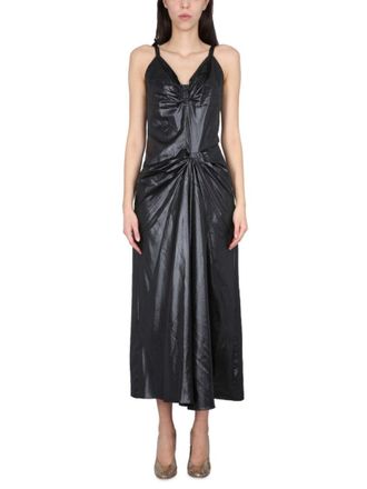 Maison Margiela Moir&eacute; Polyester Dress