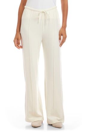 Karen Kane Drawstring Pintuck Sweatpants in Cream at Nordstrom, Size X-Small