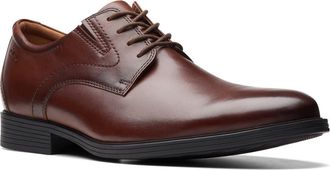 Clarks Whiddon Pace Derby - Wide Width Available in Mahogany Leather at Nordstrom Rack, Size 10.5