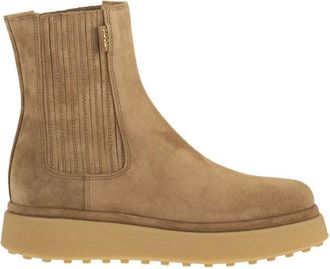 Tod's Botines Chelsea de ante - Shoes - Mujer - Beige - 38 1/2 EU