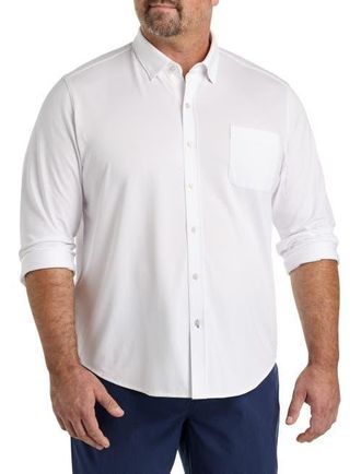 Tommy Bahama Big & Tall San Lucio IslandZone Stretch Shirt in White at Nordstrom, Size 3X Big