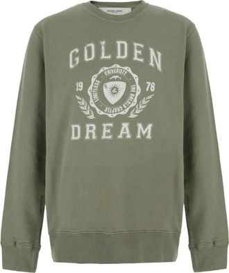 Golden Goose Hoodies & sweatvesten, Heren, Groen, XL, Katoen, Dream Sweatshirt