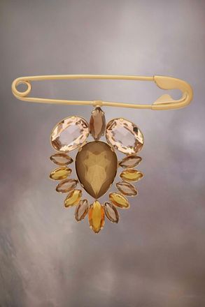 Maison Margiela Bronze Fibres Womens Broch