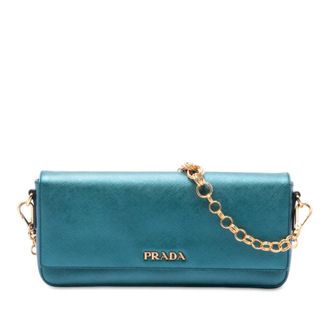 Prada Pre-owned Prada Saffiano Lux Chain Shoulder Bag Ladies E8V4IPN8DGJDQJ5Q
