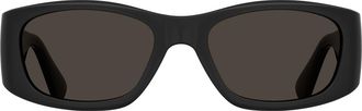 Moschino 55mm Square Sunglasses in Black at Nordstrom Rack