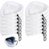 OEM Pa&ntilde;os Y Almohadillas De Limpieza, Juego De 12 Almohadillas Triangulares Para Mopa De Vapor, Almohadillas De Limpieza Universales De Microfibra, Mopas 