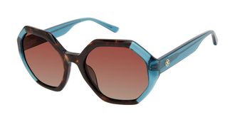 ANN TAYLOR ATP923 Polarized C02 Womens Sunglasses Blue Size 52