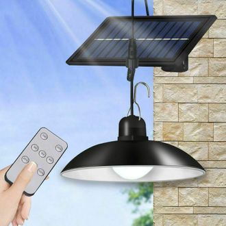 OEM L&aacute;mpara Colgante Led Con Energ&iacute;a Solar, Luz Blanca, 3 Niveles De Brillo Con Control Remoto, Ip65