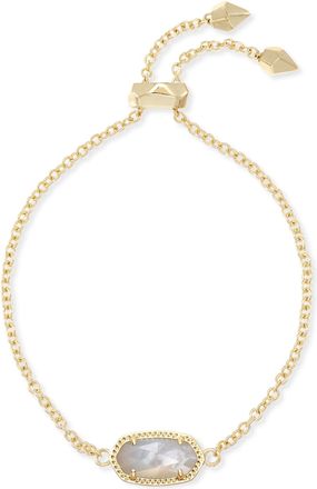 Kendra Scott Elaina Adjustable Chain Bracelet In Ivory Pearl