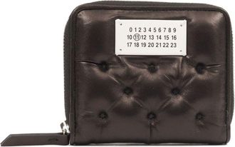 Maison Margiela leather zip around wallet - unisex - Lambskin - One Size - Brown