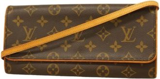 Louis Vuitton Pre-owned Cross Body Bags, female, Brown, Size: ONE SIZE Pre-owned Vintage Canvas Shoulder Bag