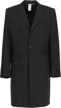 Dolce & Gabbana 1990s single-breasted coat - men - Polyamide/Wool/Spandex/Elastane - 48 - Grey