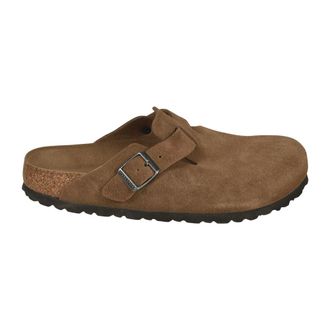 Birkenstock Mules, male, Brown, Size: 11 US Boston Soft Footbed Narrow Fit